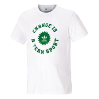 adidas originals Cts Circle Tee Alphabet Logo Printing Sports Round Neck Short Sleeve White GP4309