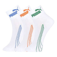 PUMA Casual Short Socks 3 Pack 'White Green Orange Blue' 701223916-001