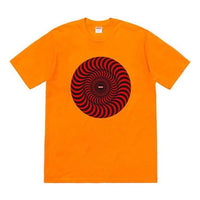 Supreme SS18 Spitfire Classic Swirl Bright Orange Tee SUP-SS18-452