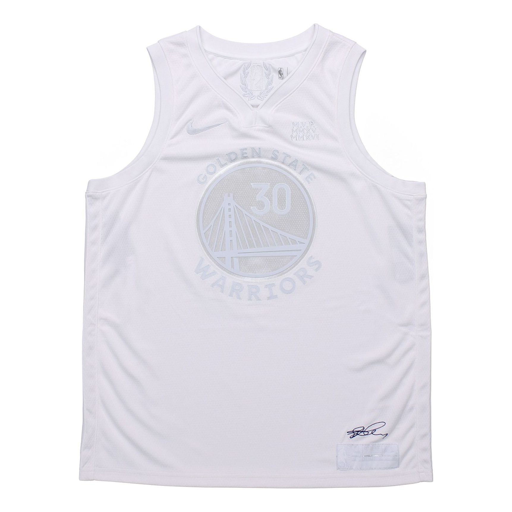 Nike NBA Jersey Stephen Curry Warriors MVP Golden State Warriors Basketball White CT4203-100
