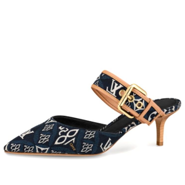 (WMNS) LOUIS VUITTON LV Since 1854 Sofia Flat Heels 'Navy' 1A8NWG