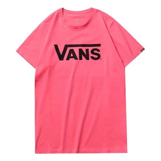 Vans Classic Logo Print Short Sleeve Unisex Pink VN0A4MM6SNQ