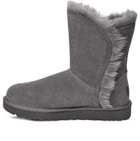 (WMNS) UGG Classic Short Fluff High-Low Fleece Lined Gray 1103746-CHRC