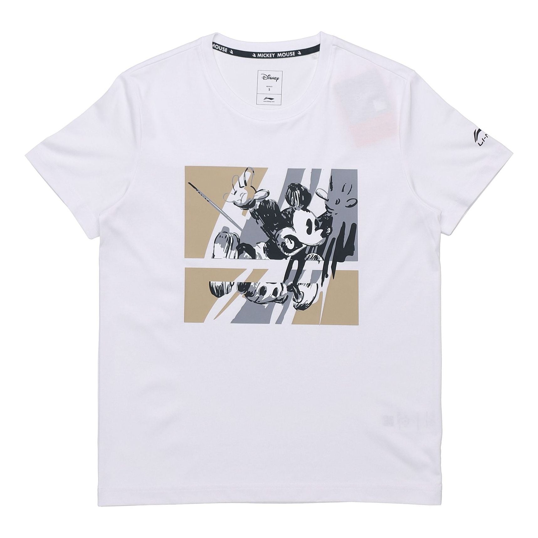 Li-Ning x Disney Crossover Mickey Printing Short Sleeve White AHSQ527-2