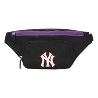 MLB NY New York Yankees Retro Logo fanny pack Black Purple 32BGC2011-50L