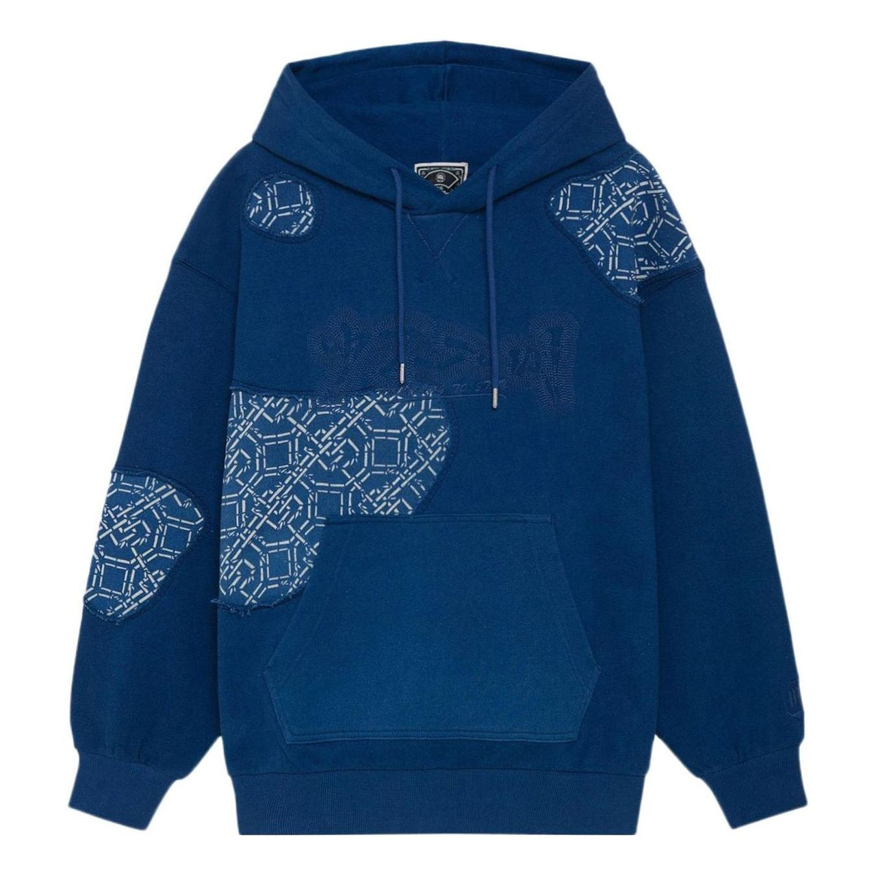 Li-Ning BADFIVE Blue Printing Series Loose Pullover Blue AWDRB71-1