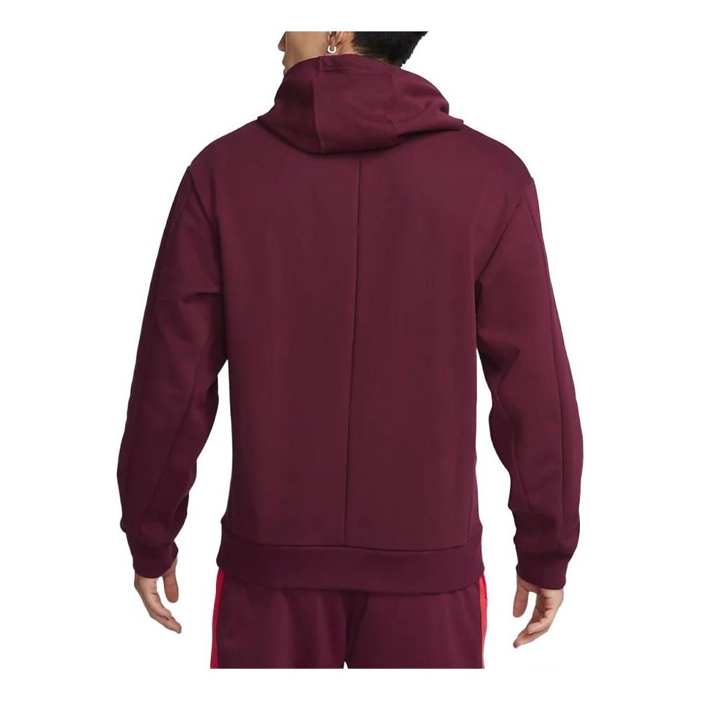 Nike logo hoodie 'Maroon red' DA5712-638