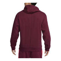 Nike logo hoodie 'Maroon red' DA5712-638
