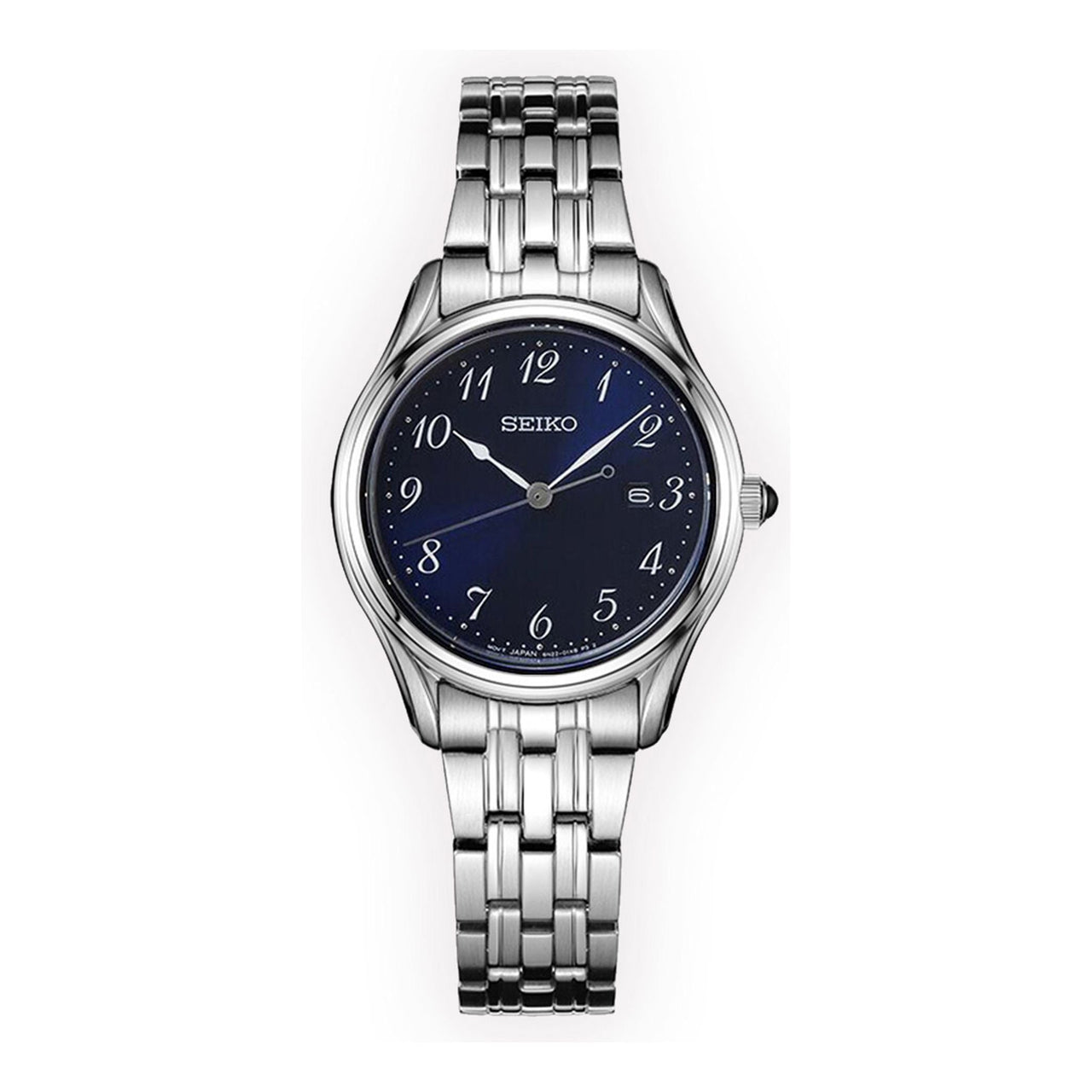 SEIKO Minimalistic waterproof quartz Blue SUR641P1