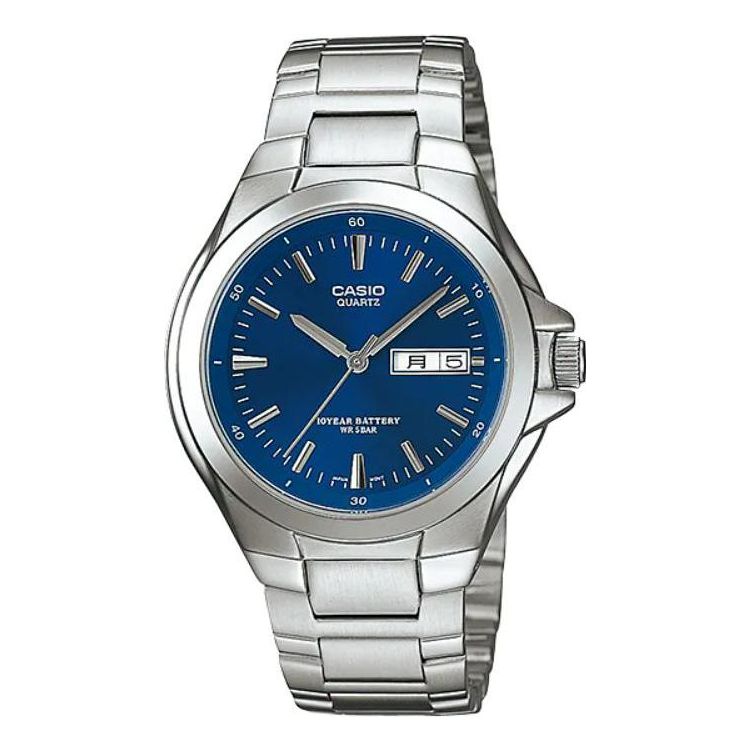 Men's CASIO 40mm quartz waterproof Stainless Steel Strap Mens MTP-1228DJ-2AJH