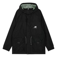 New Balance Men's New Balance Casual Sports Solid Color Hooded Jacket Black AMJ13360-BK