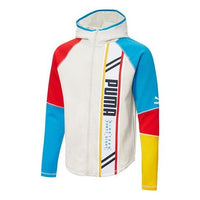 PUMA Panelled Logo Jacket 'White Blue Red Yellow' 532183-55