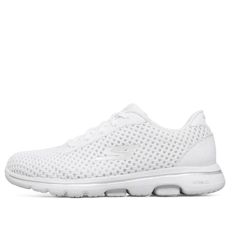 (WMNS) Skechers Go Walk 5 Sneakers White 124166-WHT