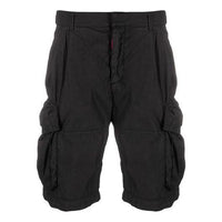 Men's Off-White SS21 Logo Cargo Black Shorts OMCB047R21FAB0011001