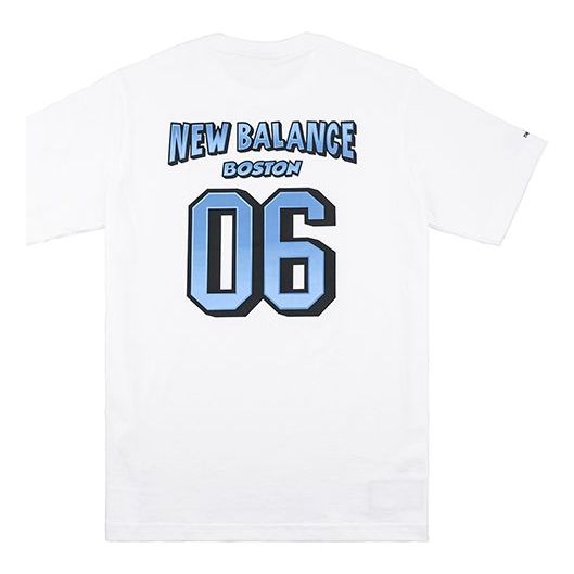 New Balance Men's Print Short Sleeve White NEA23051-WT