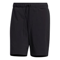 Men's adidas Solid Color High Waist Straight Casual Shorts Black HD0001
