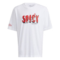 adidas neo M May Love Tee Subject Printing Loose Sports Short Sleeve White H61999