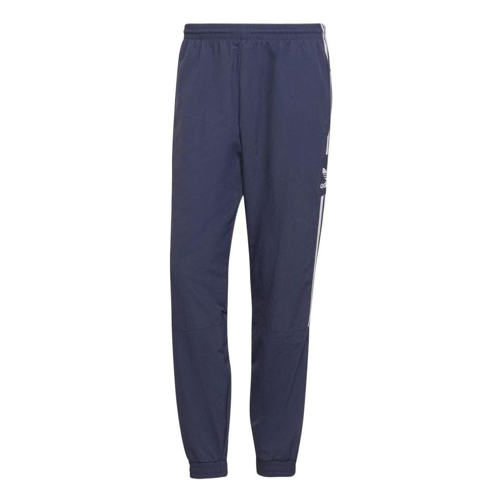 Men's adidas originals Side Stripe Logo Micro Mark Bundle Feet Sports Pants/Trousers/Joggers Japanese Version Blue HC2004