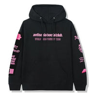ANTI SOCIAL SOCIAL CLUB Alphabet sleeve Printing Unisex Black ASSC-528