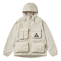 PALACE Pal Is Ace Jacket Logo Multiple Pockets hooded Zipper Unisex Khaki P20JK026