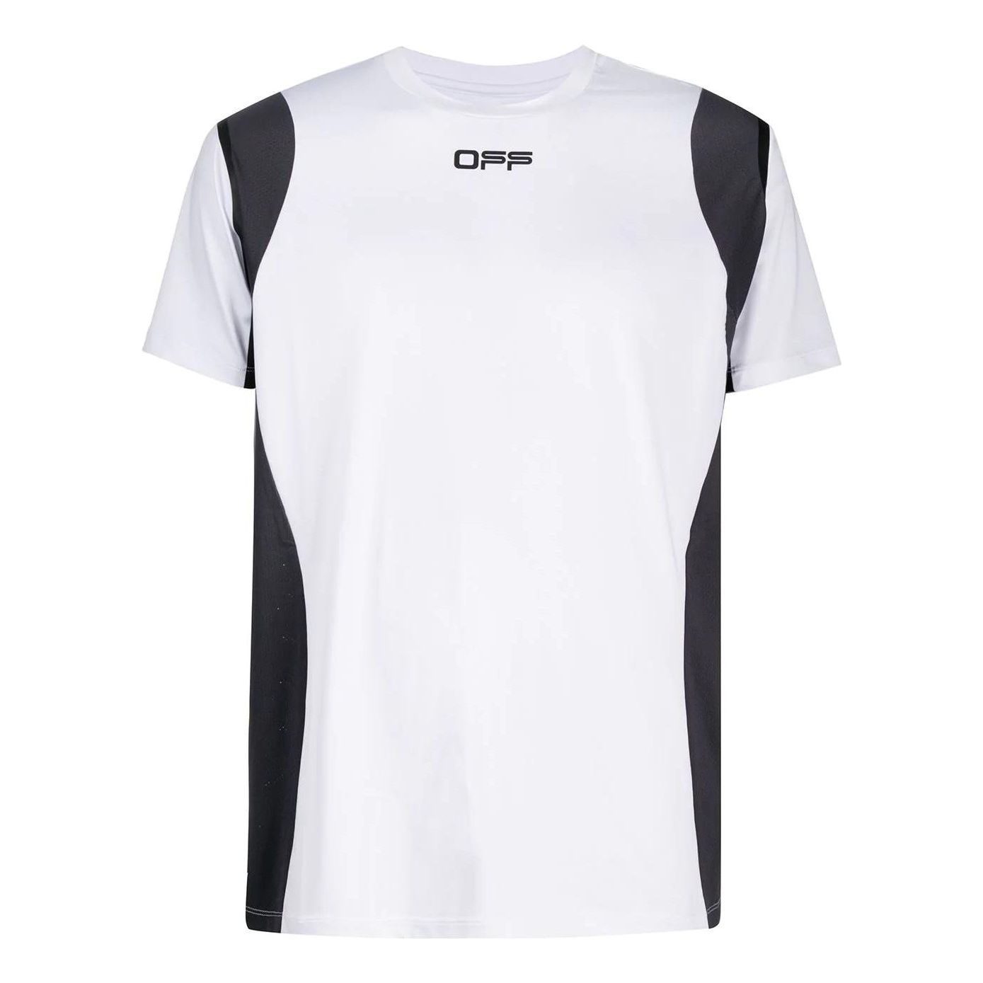 Men's Off-White Logo Printing Sports Short Sleeve Version White T-Shirt OMVA011I20JER0020106