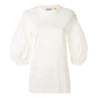 Moncler Genius Embroidered Bubble Sleeve Short Sleeve For White F109W8D702008390X