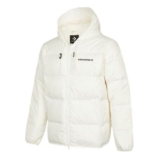Converse Downfilled Hooded Jacket Asia Sizing 'White' 10021981-A03