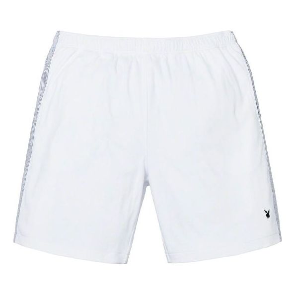 Supreme x Playboy SS19 Leisure Short Crossover Casual Shorts Unisex White SUP-SS19-10082
