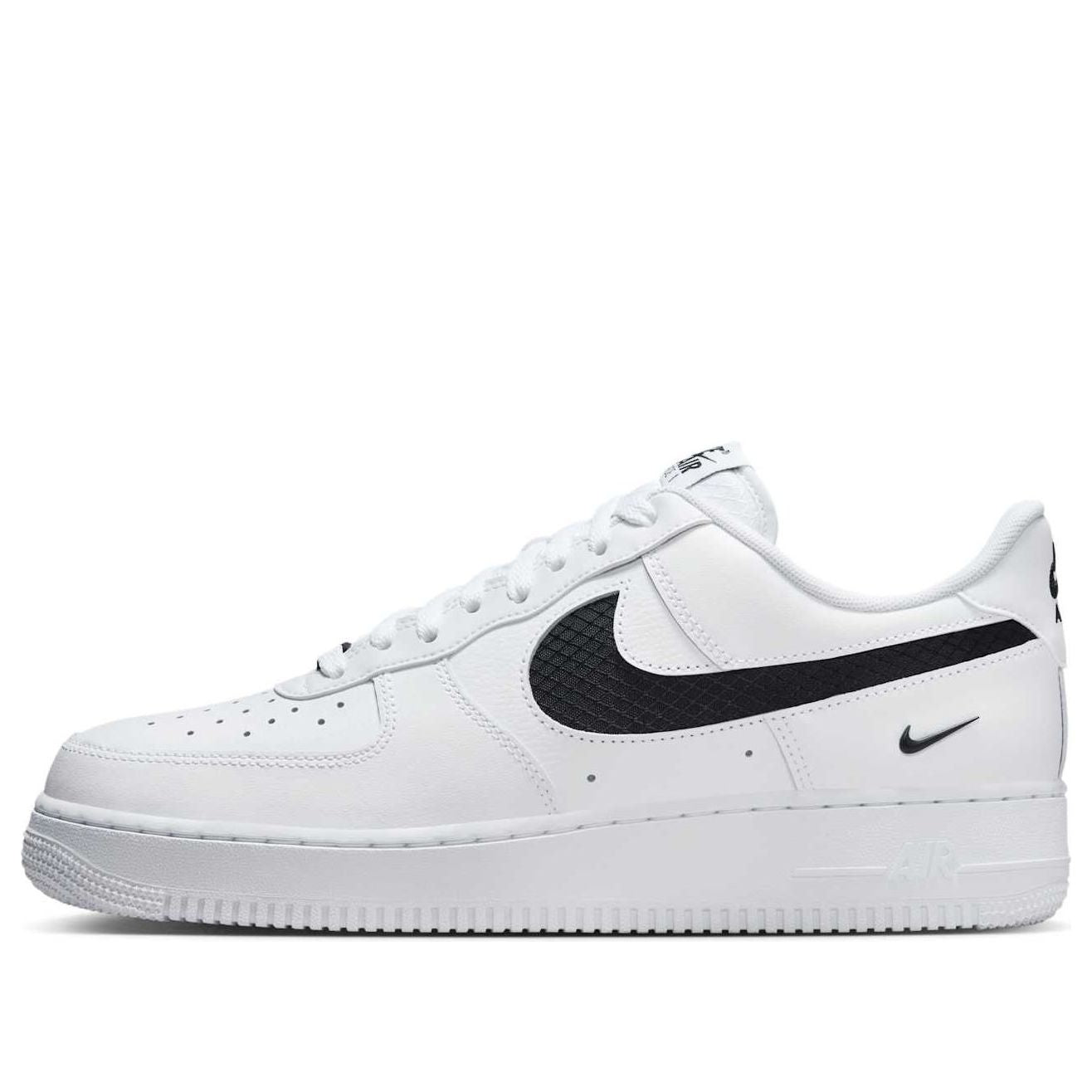 Nike Air Force 1 Low Nylon Swoosh 'White Black' IH4452-100