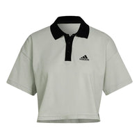 (WMNS) adidas Short Polo Shirt Asia Sizing 'Purple' HY5527