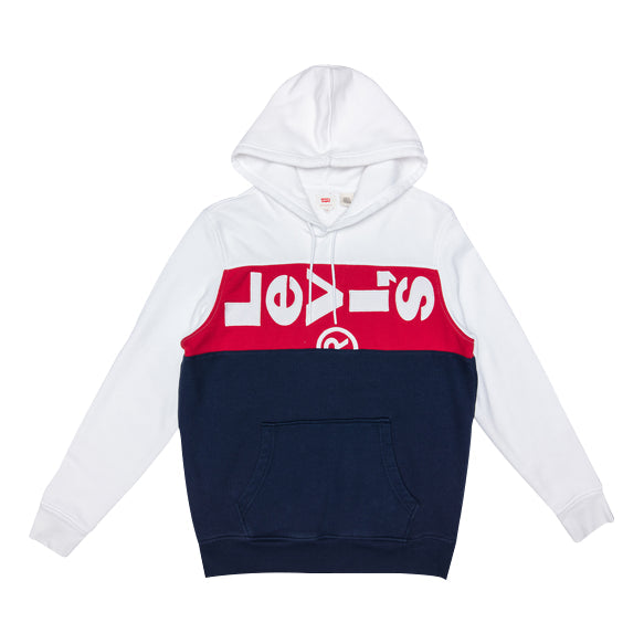 Men's Levis Splicing Logo Casual Colorblock 'White Red Blue' 74591-0000