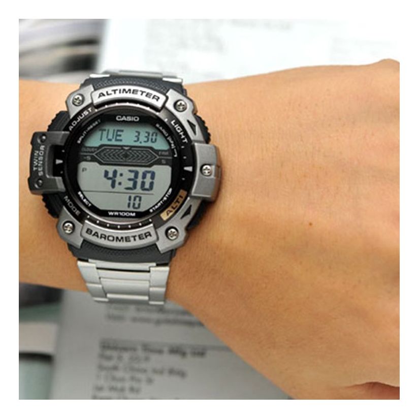 CASIO Retro Outdoor Series Sports Watch Silver Black SilverBlack Digital SGW-300HD-1A