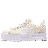 (WMNS) PUMA Mayze Patchwork Thick Sole Retro Casual Skateboarding Shoes White 383687-01