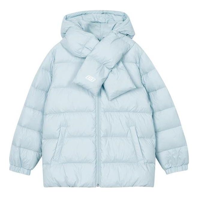 (GS) Skechers Down Jacket 'Blue Pink' L321K143