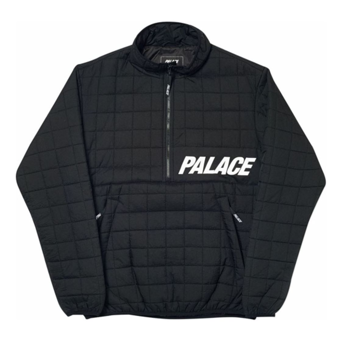 PALACE Armour Jacket Black Alphabet Printing Long Sleeves Stay Warm Unisex P18FW111