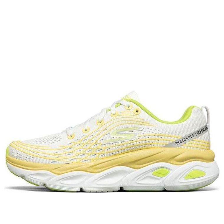 (WMNS) Skechers Max Cushioning Ultimate Low-Top White/Yellow 17691-WMLT