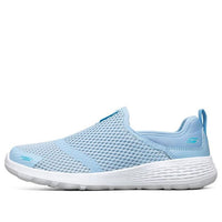 (WMNS) Skechers Go Walk Cool Slip-on Shoes Blue/White 667082-BLU