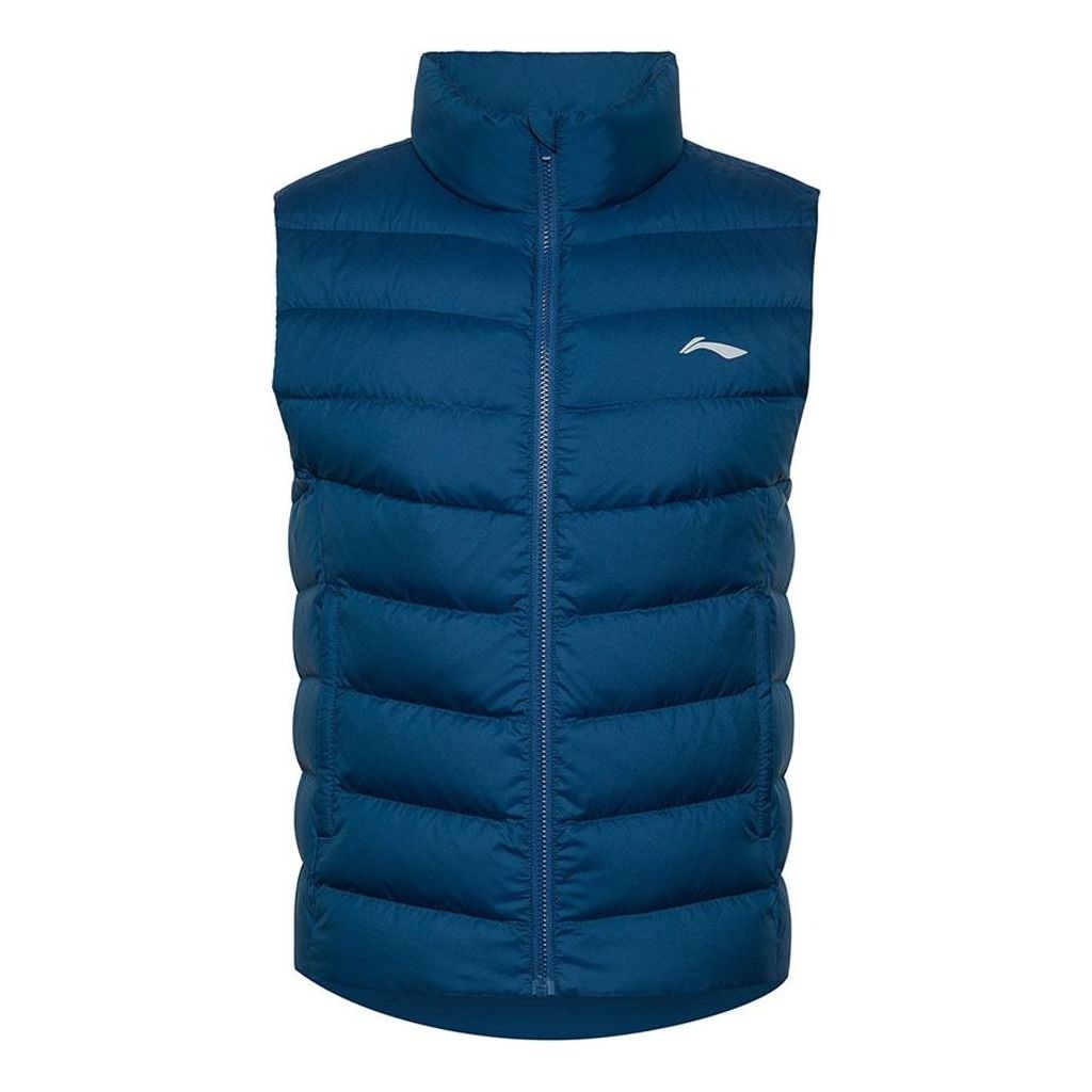 Li-Ning Logo Down Vest 'Blue' AMRQ011-8