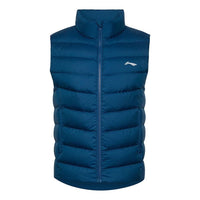 Li-Ning Logo Down Vest 'Blue' AMRQ011-8