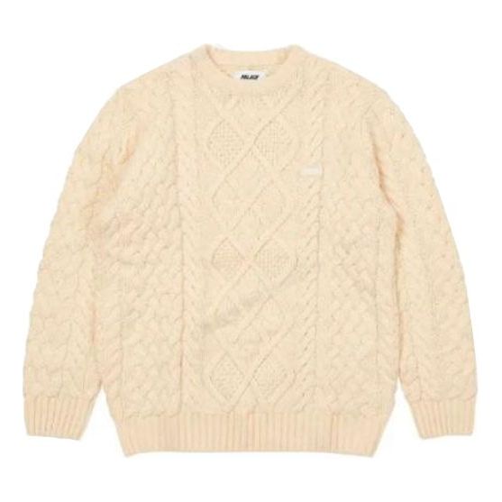 Palace Cable Knit Ecru Sweater 'Beige' PIZ1233442