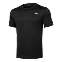 Men's Skechers Training Running Sports Knit Short Sleeve Black P220M052-0018