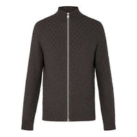 LOUIS VUITTON FW21 Logo Printing High Collar Jacket Brown 1A320H
