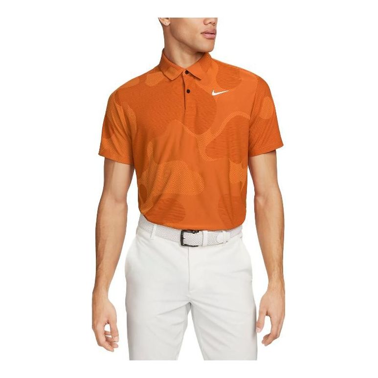 Nike Golf Dri-Fit ADV Tour Camo Shirt 'Campfire Orange' DR5312-893