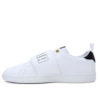 PUMA Smash Slip-On Bold Leisure Board Shoes Unisex White/Black 374900-02