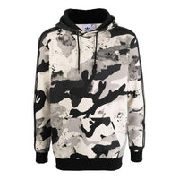 Men's adidas originals Full Print Camouflage Pattern Drawstring Hooded Pullover Long Sleeves Multicolor HK2805