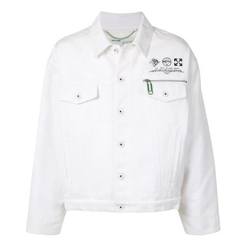 Off-White Universal Key Casual Jacket White OMEA212S20I010130210