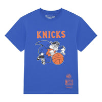 Mitchell & Ness x NBA New York Knicks Basic Logo T-shirt 'Blue' MNJYSST230161-ROYAL