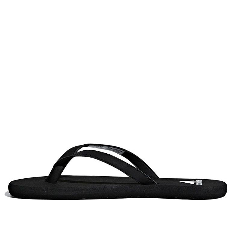 (WMNS) adidas Eezay Flip-Flops Stylish Black Slippers F35035