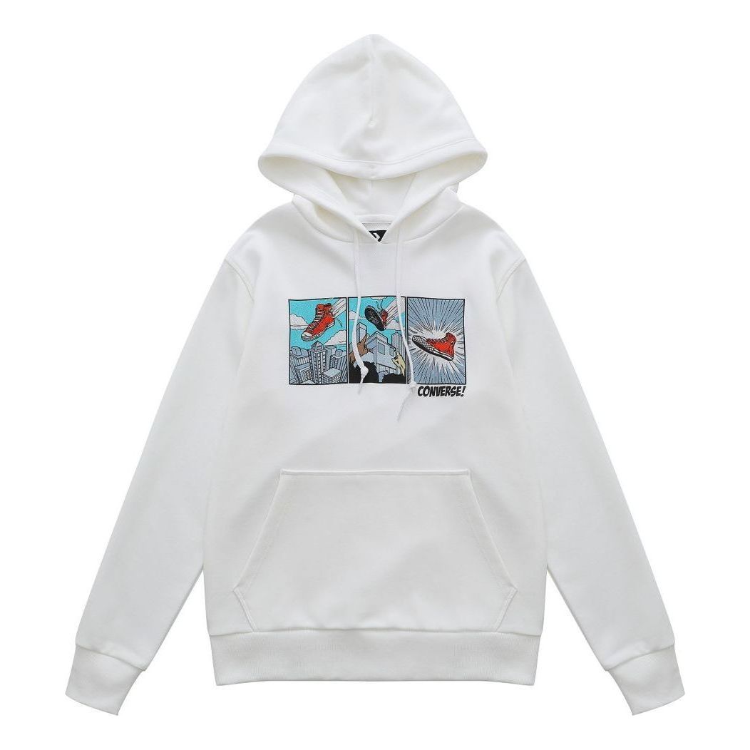 Converse Comic Graphic Hoodie Asia Sizing 'White' 10023948-A01