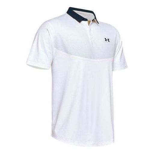 Under Armour Iso-Chill Graphic Polo Shirt 'White Black' 1350980-100